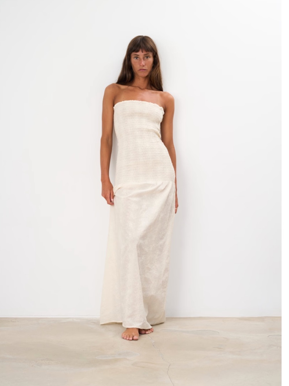 Par y escala Valerie white dress